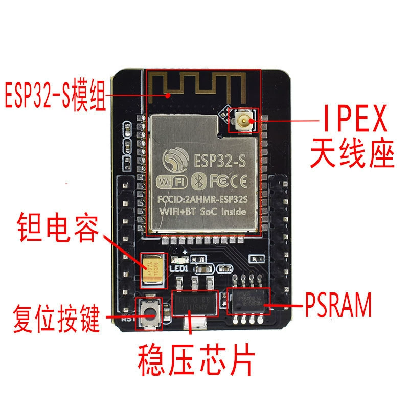 Набор разработки ESP32 CAM с модулем OV2640 WiFi+Bluetooth