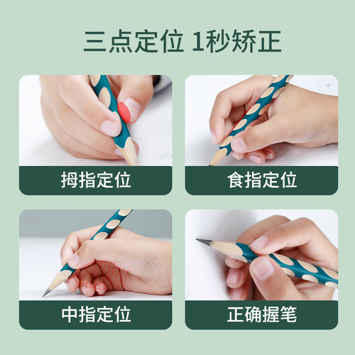 Cat Prince hb hole pens 16 pieces, thick pencils for primary school students, triangle hole pencil set wholesale