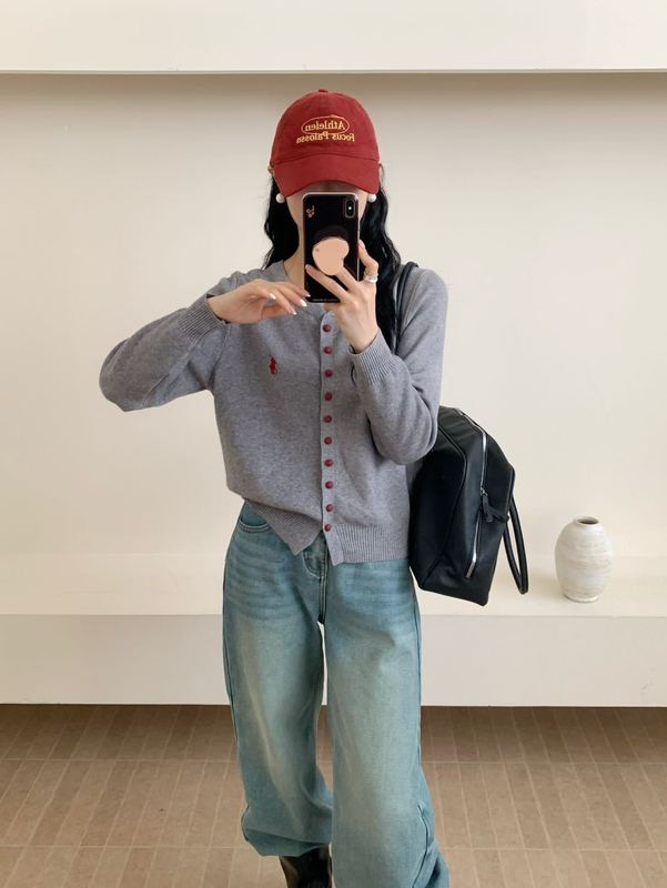 秋季新款女装刺绣韩系高级感气质毛衣长袖针织衫开衫修身外套上衣|undefined