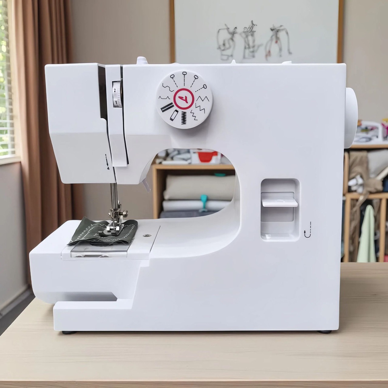 厂家批发迷你便携缝纫机825家用台式电动缝纫机微型缝纫机电动