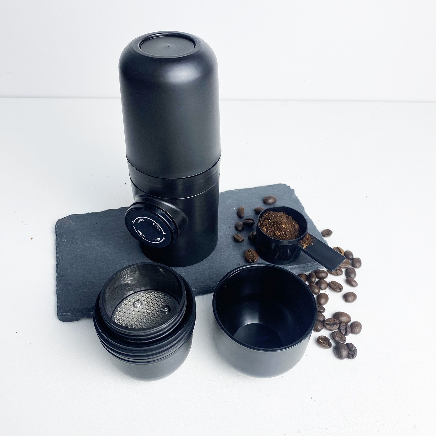 Máquina de café espresso cápsula Viaje Presionar manualmente café en polvo Taza de café italiana cafetera americana