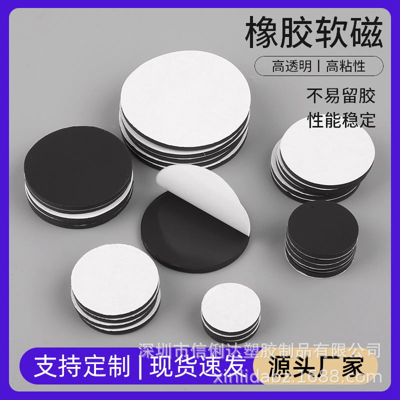 Round magnetic fridge magnet