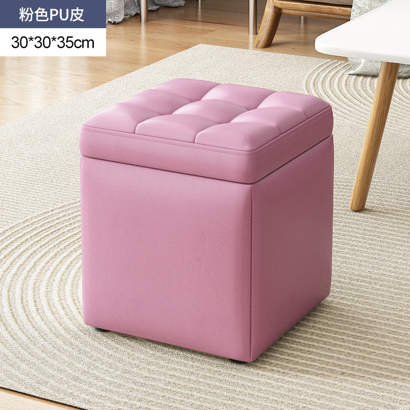 Taburete de almacenamiento, taburete de almacenamiento, puede sentarse en la puerta de la casa, probador de zapatos, banco de sofá pequeño, taburete de cambio de zapatos multifuncional