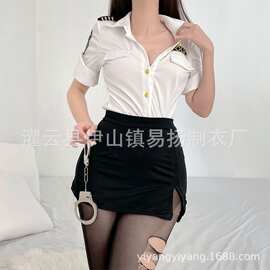 酥情情趣性感内衣诱惑纯欲服装女警套装调情火辣床上激情制服扮演