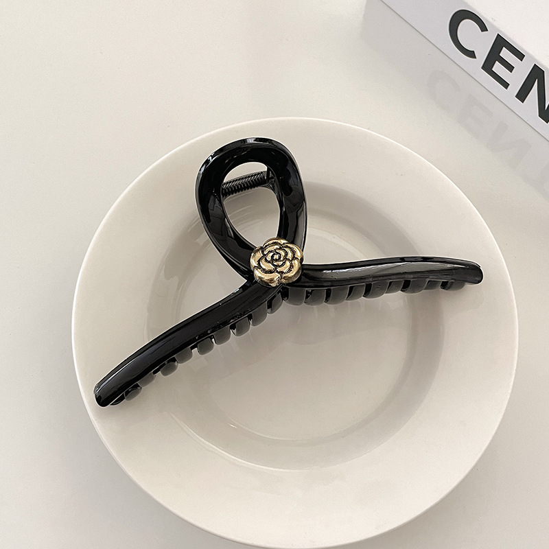 Clip de pelo de gran tamaño esmerilado simple Cabeza trasera updo horquilla de alto grado tiburón clip horquilla tocado al por mayor