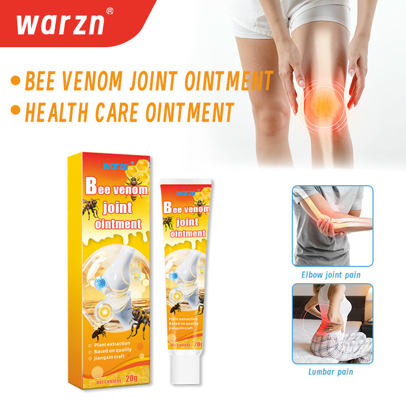 Warzn跨境亚马逊蜂毒关节膏颈肩腰腿关节按摩发热护理霜|undefined