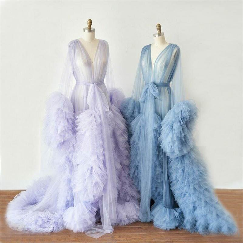 Cross-Border Maternity Photo Clothing, Amazon Aliexpress and Other Export Websites, Best-Selling One-Shoulder Dressing Gown, Available in Multiple Colors