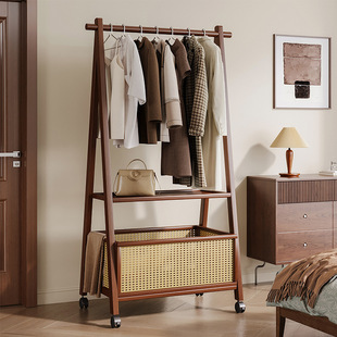 Clothes Rack Floor-Standing Bedroom Household Clothes Rack Room Vertical Multi-Functional Simple Clothes Storage Small Shelf Storage Rack