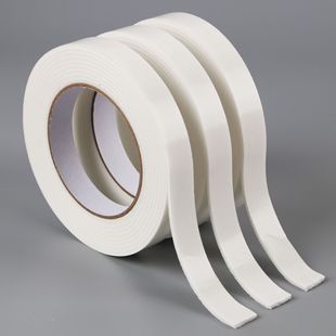 Office Supplies Foam Double Sided Adhesive 3mm Thickened Sponge Glue High Viscosity White Strong Foam Tape Wholesale