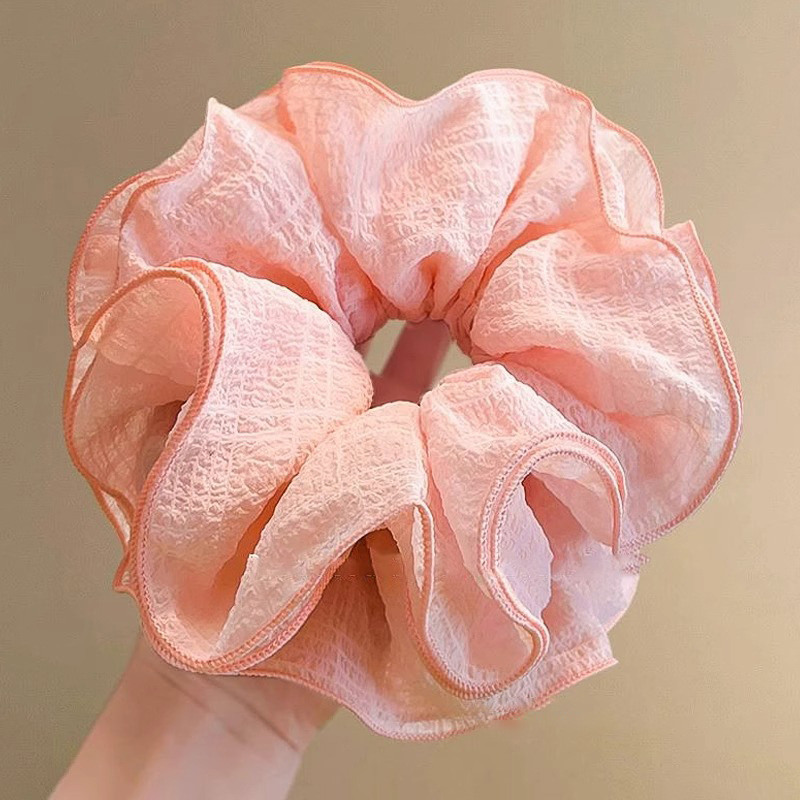 Perlas de terciopelo de alta sensación, anillo de cabello de intestino grande, temperamento femenino elegante, cuerda de cabello de cola de caballo baja, cuerda de cabello de alta elasticidad no dañada
