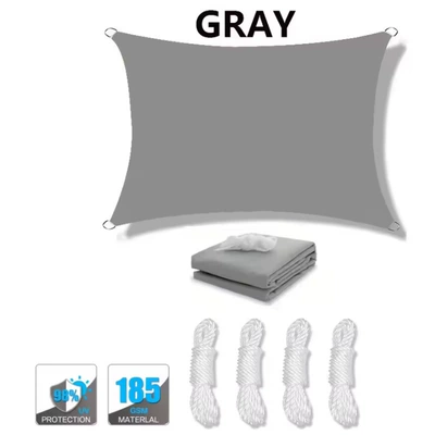 Upf50+ Sunshade Canopy, Garden Rainproof Sunshade Triangular Sail, Outdoor Sunshade Sail (Avtomobil yan çətirləri) - grey-2x2m