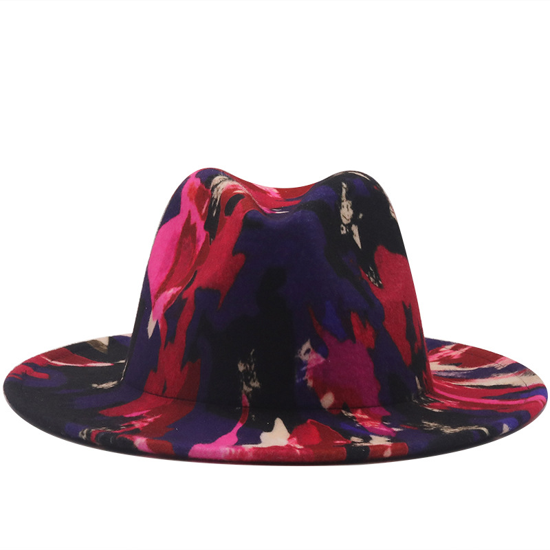 Fashion Clown Big Brim Wool Felt Hat display picture 3