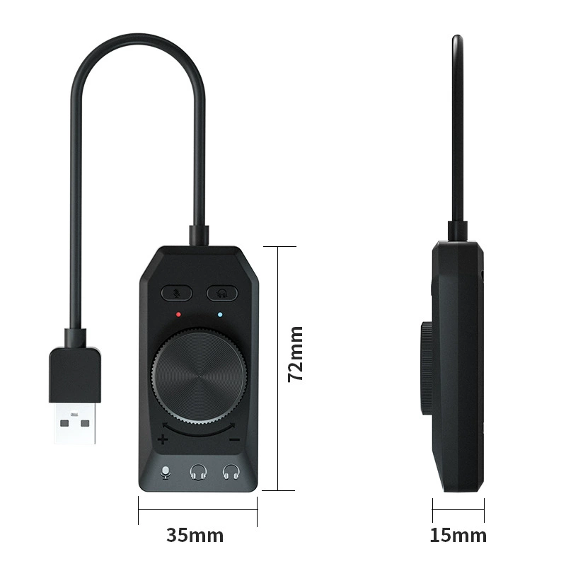 USB звуковая карта прямая игра звуковая карта пение многофункциональная USB звуковая карта с регулировкой громкости одно-клик отключение звука
