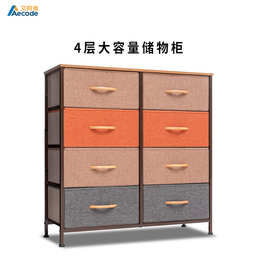 新款无纺布书架置物架 简易收纳储物柜 组合储物货架落地展示架