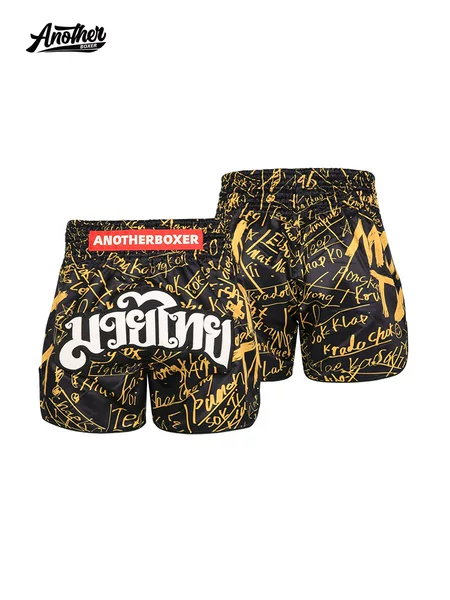 Anotherboxer New Thai Boxing Shorts Boxing and Martial Arts Training Professional Competition Pants for Men and Women