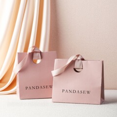 向陽花開xpandasew印刷ロゴ半円手提げ紙袋極めてシンプルな外装収納ギフト紙袋