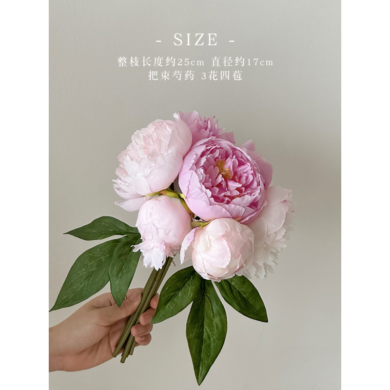 Nuevo jarrón de cerámica azul china nueva decoración de estilo chino sala de estar floral decoración de vestíbulo de estilo antiguo peonía floral