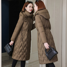 妈妈羽绒服女2025新款冬季中年女士加厚长款过膝高端鸭绒保暖外套