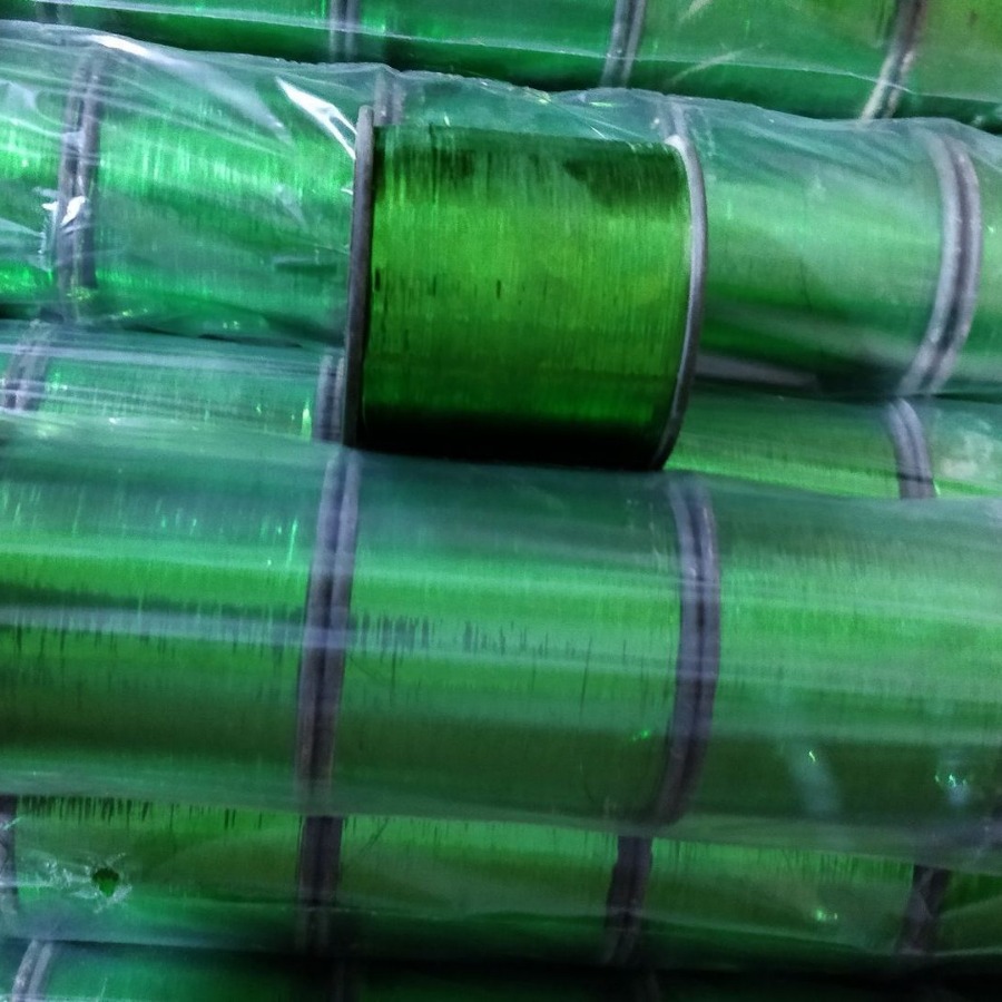 织清洁布扁型透明白亮丝金属金黄丝细条尼龙白丝扁平丝做羽毛纱线