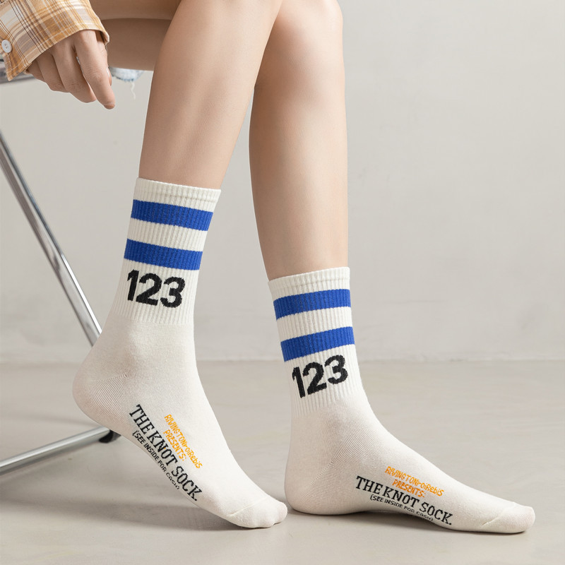 Football Socks for Men and Women, Primary and Secondary School Students, Summer Digital Mid-Calf Socks, Sports Football Socks, Striped Mid-Calf Socks