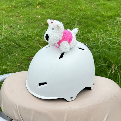 Motosiklet dəbilqələri, Decoration Stitch Electric Vehicle - no-helmet-individual-rose-red-vest-for-west-highland-terrier