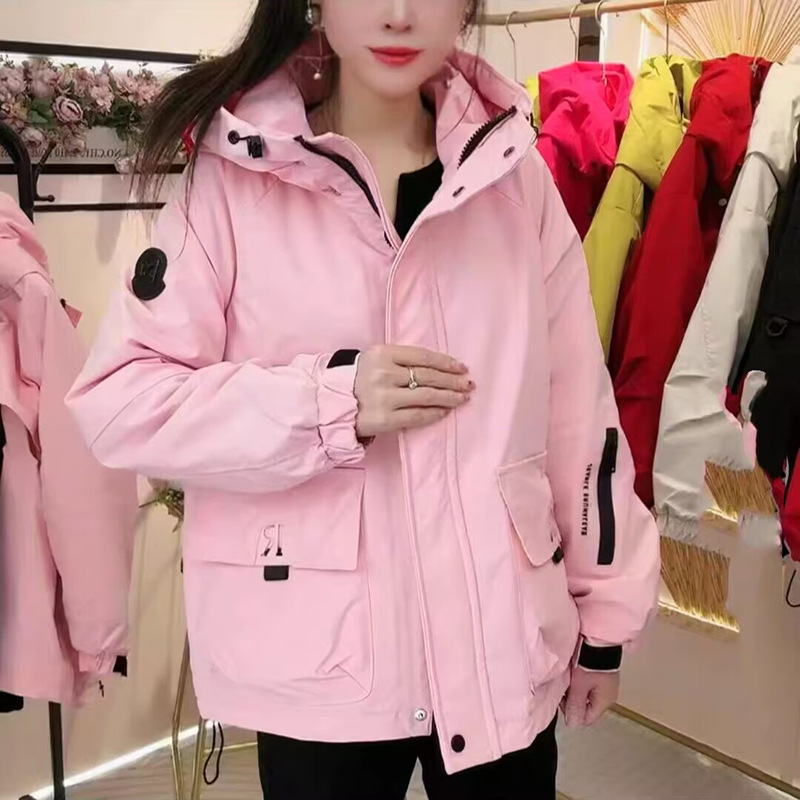 Otoño y invierno de 2025 ropa de mujer nueva moda casual con capuzas personalidad corta chaqueta de algodón deportivo suelto image 8