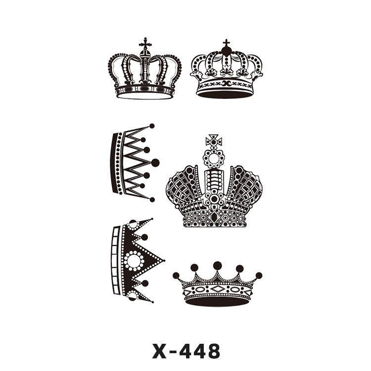 Arco de flor pequeña pegatinas de tatuaje fresco 3D dibujos animados transfronterizo Henna rosa impermeable texto en inglés pegatinas de tatuaje