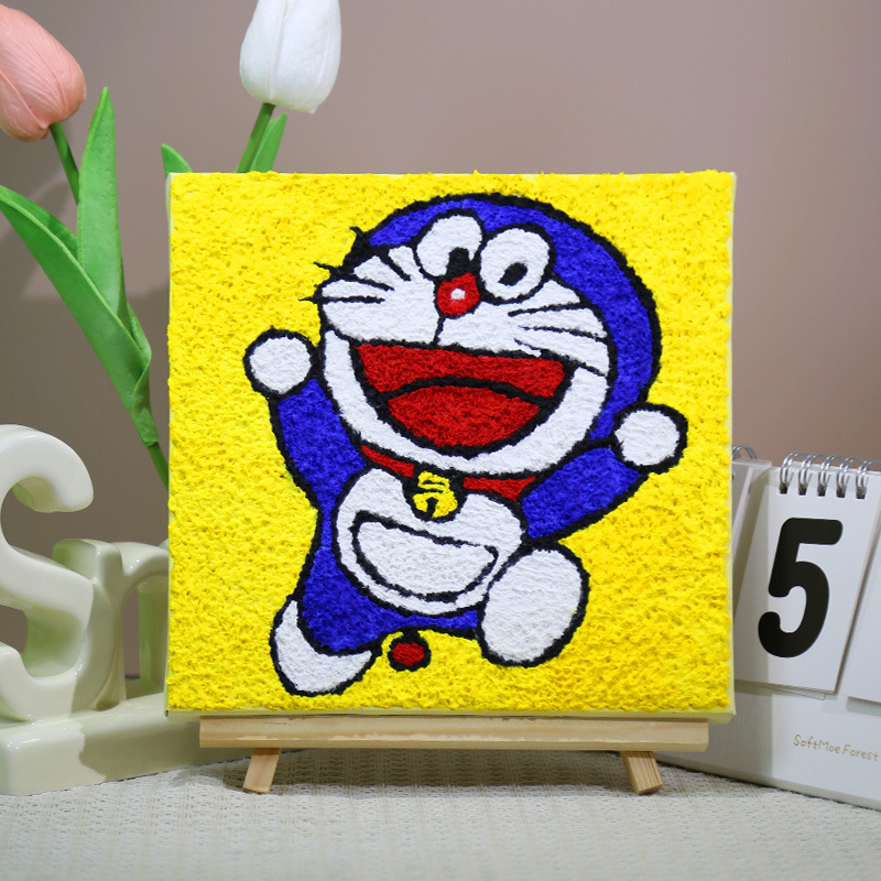 パルプ画diy材料バッグ手作り創意装飾画小学生充填画屋台半製品セット|undefined