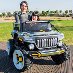 Child Electric Car, Suitable for Adults, Boys, Girls, and Babies, Four-Wheeled Remote Control Car, Music Charging, Self-Driving Battery Toy Car