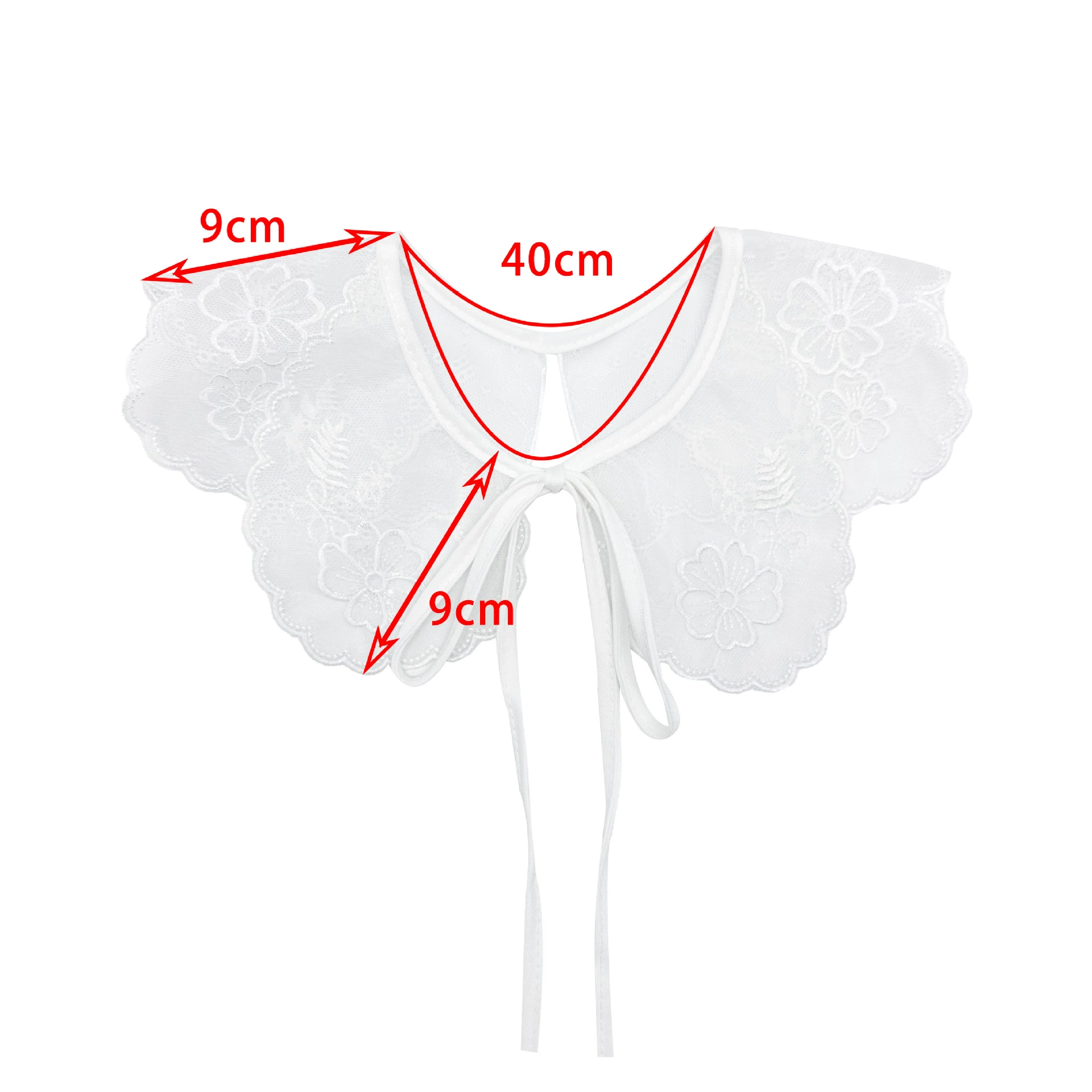 New lace small collar girls' dress children's clothing fake collar floral decoration DIY versatile cross-border e-commerce exclusive factory wholesale