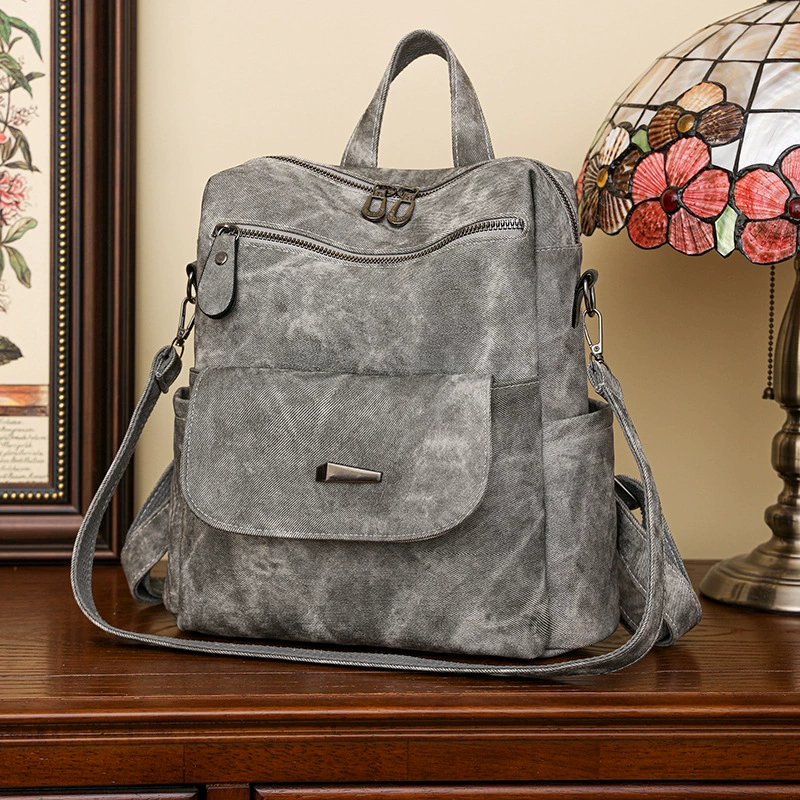 (Cross-border trading), retro capacious backpack, universal bag for traveling