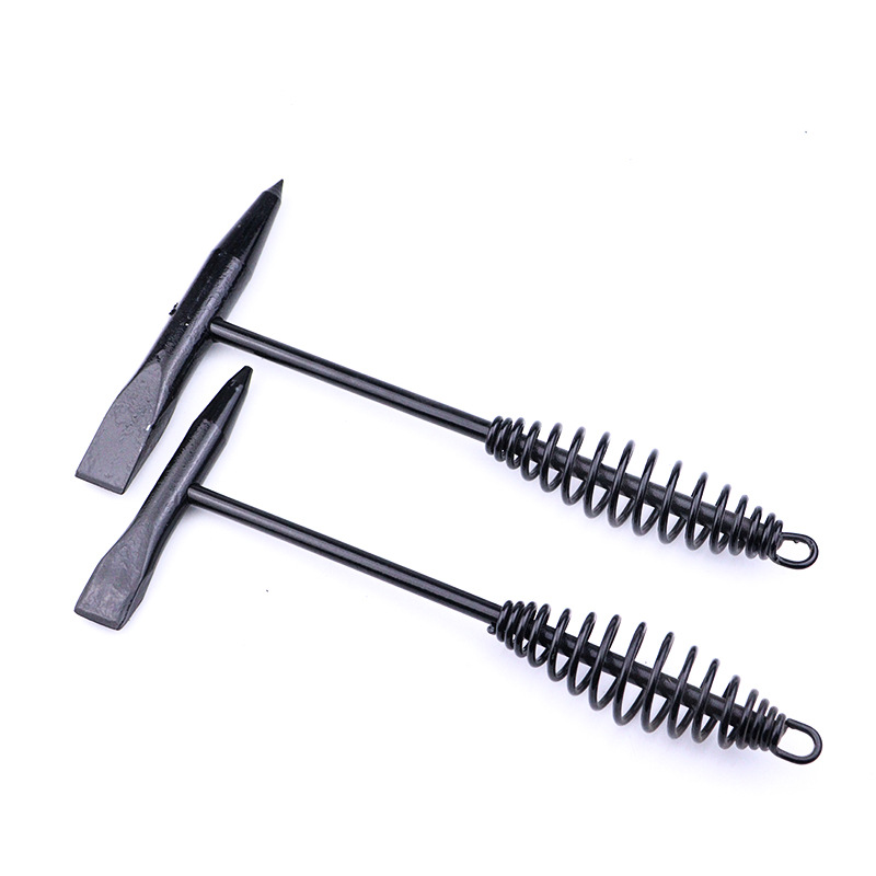 Fábrica soldador eléctrico Martillo puntiagudo colgando soldadura martillo 500g300g derusting soldadura escoria golpear escoria mango de resorte de soldadura eléctrica martillo