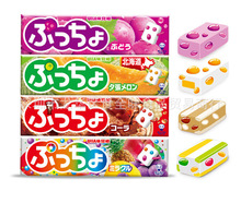 日本進口UHA悠哈味覺糖白桃糖水蜜桃味夾心軟糖網紅糖果小零食50g