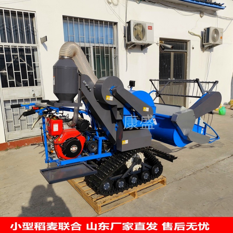 厂家直发新款稻麦联合收割机全自动水稻联合收割机割宽一米