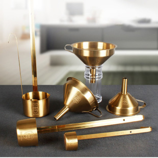304 stainless steel funnel household oil drain thickened long handle wine measuring device with mouth wine lifting and drinking device manufacturers wholesale
