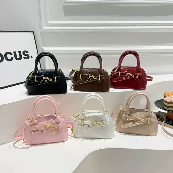 Cross-Border Letter Shell Bag, High-End Commuter Handbag for Women, Korean Style Exquisite New Niche Shoulder Crossbody Children's Bag