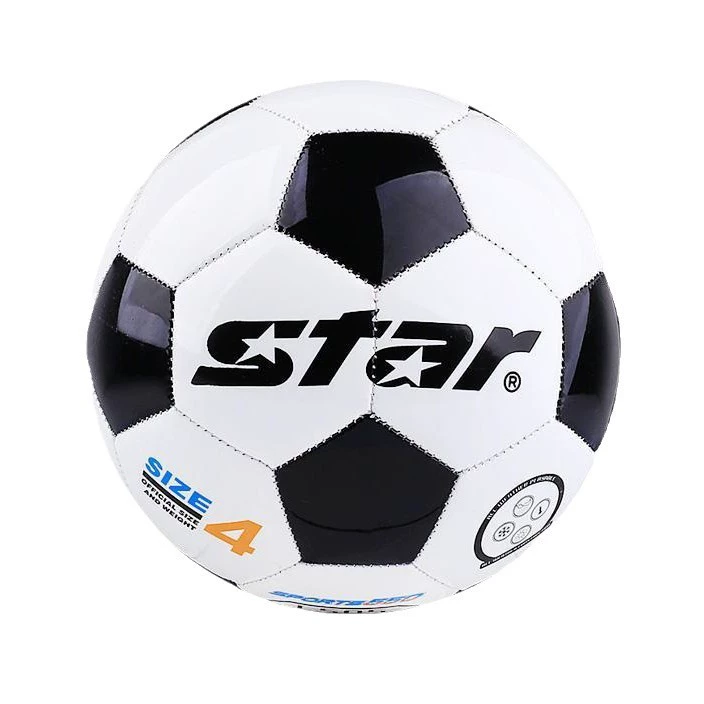 Футбол STAR SB8655 черно-белый классический взрослый №5, универсальный для тренировок, №4 для детей и подростков
