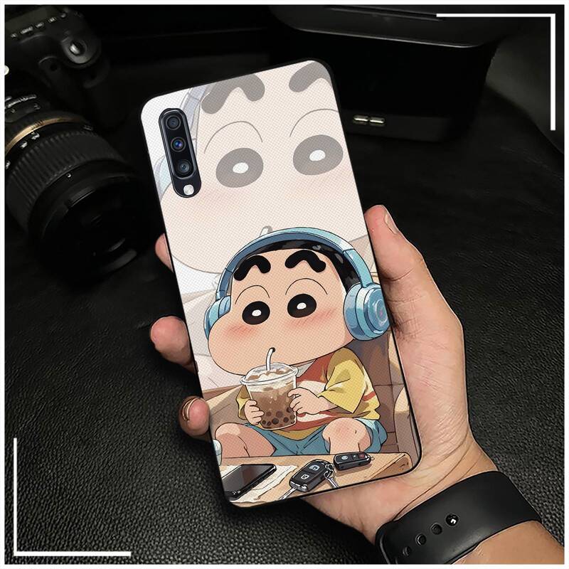 Suitable for Samsung Mobile Phone Case Cooling New Style Fun Couple Men and Women Full Edge Pure Color Anime Cute Little New