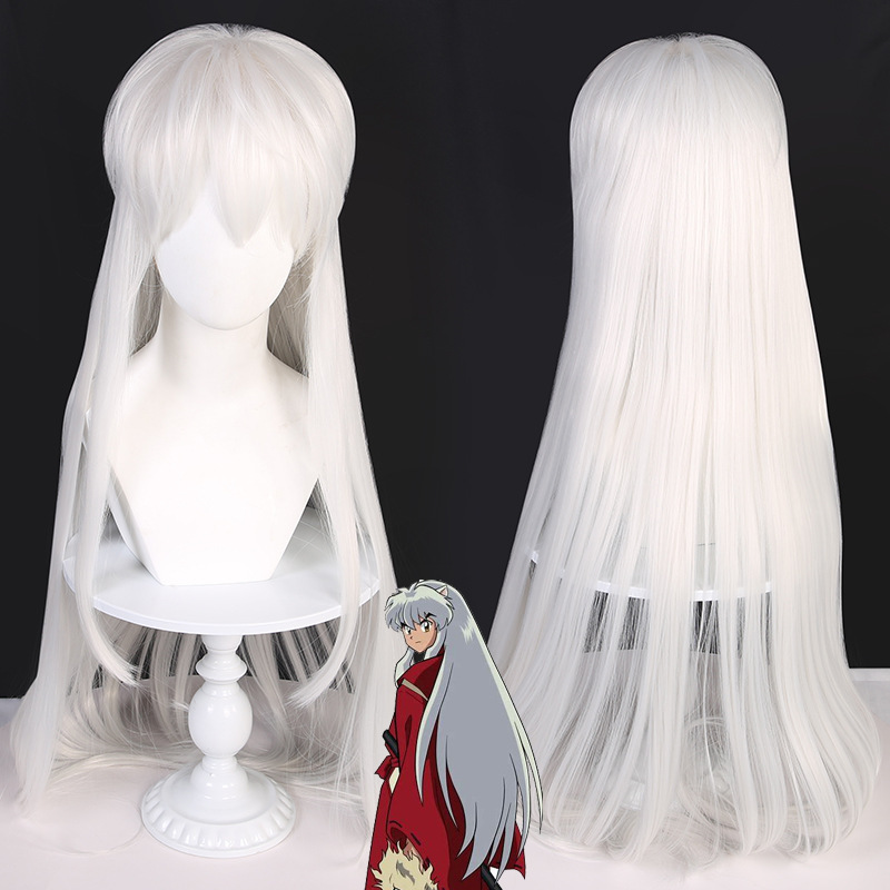 Douban Original Inuyasha Silver White Version Er Gouzi Cos Wig High-Temperature Fiber