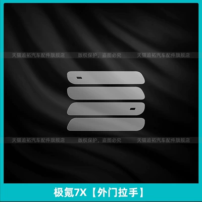 Film Interior Protection Central Control — Car interior film - ji-krypton-7x-external-door-handle