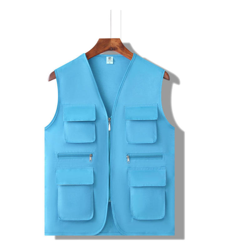 立体ポケット多ポケット広告党員馬甲はロゴ作業服釣り服監督ベストボランティアを制定した|undefined