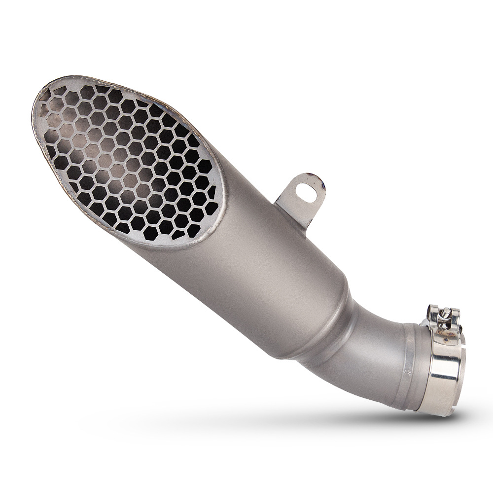 Motorcycle Exhaust Pipe Modification Rsv4 Titanium Alloy Integrated Mid-Tail Section Muffler 2015-2024