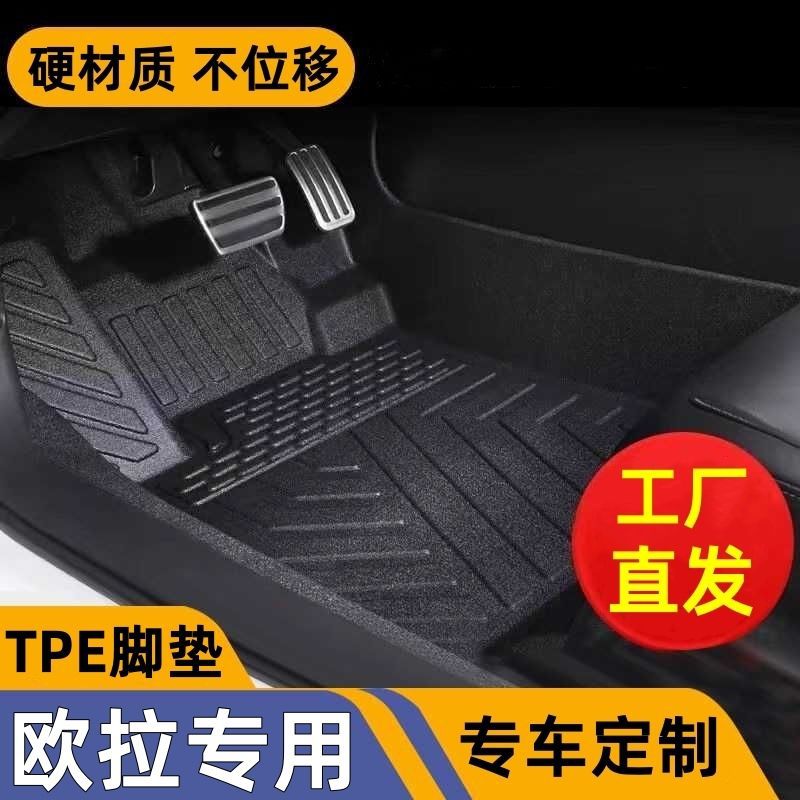 欧拉好猫GT欧拉黑猫原车打版tpe汽车脚垫 耐磨内饰雪妮丝圈垫