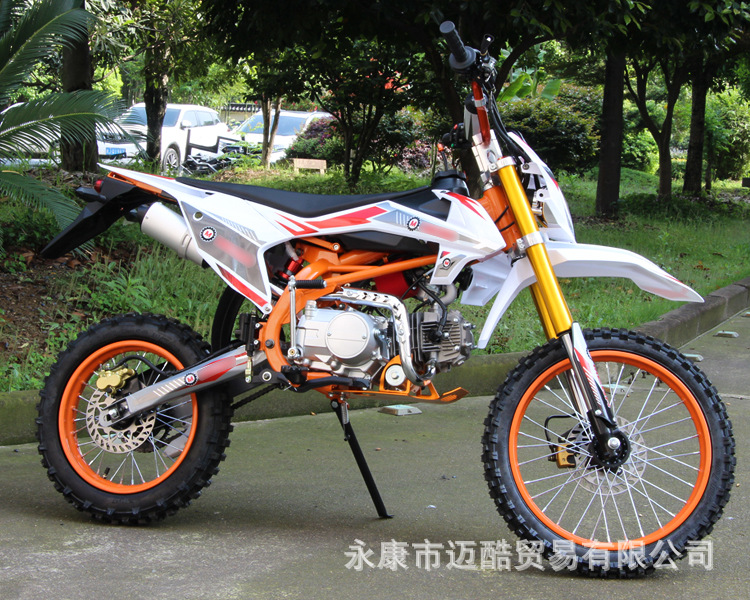 Motorcycle 125Cc Off-Road Mountain Bike, Mid-High Performance Competition Bike, Venue Off-Road Two-Wheel Racing Fuel-Powered Adult Vehicle