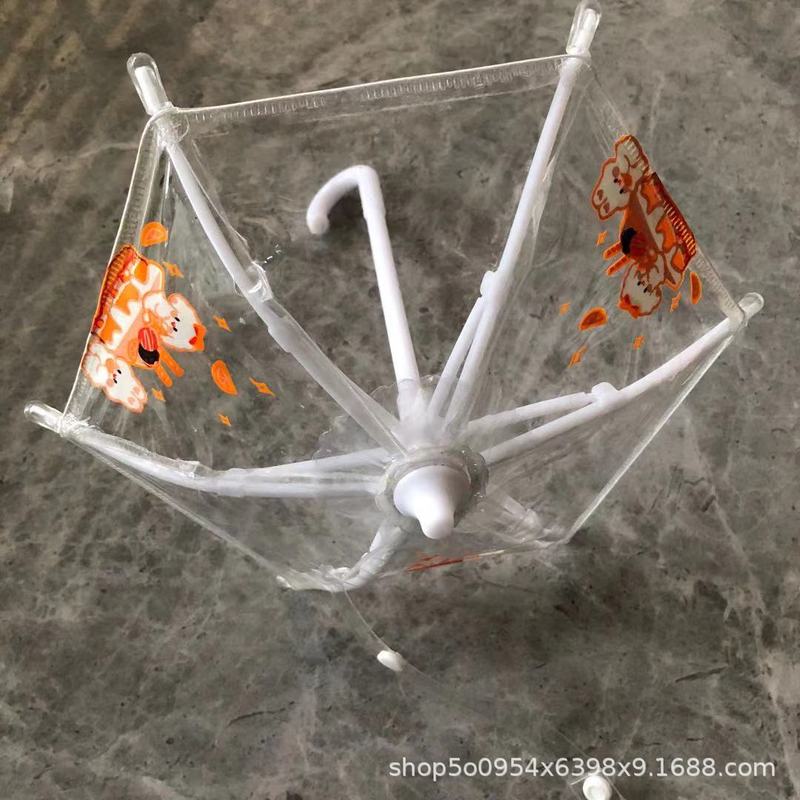 Toy Umbrella Factory Customized Poe Transparent Paper Umbrella Doll Accessories Children's Ultra-Small Mini Pvc Umbrella Finished Product Toy Umbrella Factory Customized Poe Transparent Paper Umbrella Doll Accessories Children's Ultra-Small Mini Pvc Umbrella Finished Product