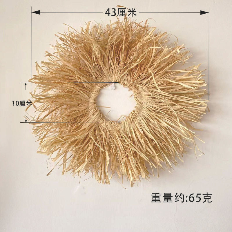 ソースファクトリー ラフィア壁掛け 新品わら編み 和風モロッコホテル B&B 壁掛け壁掛け 在庫あり|undefined