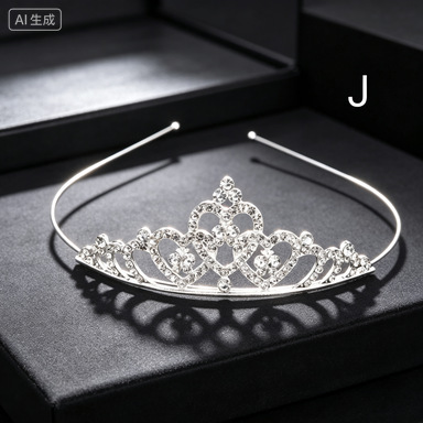 Diadema de Corona con Pedrería para Niñas de Aleación para Fiestas image 17