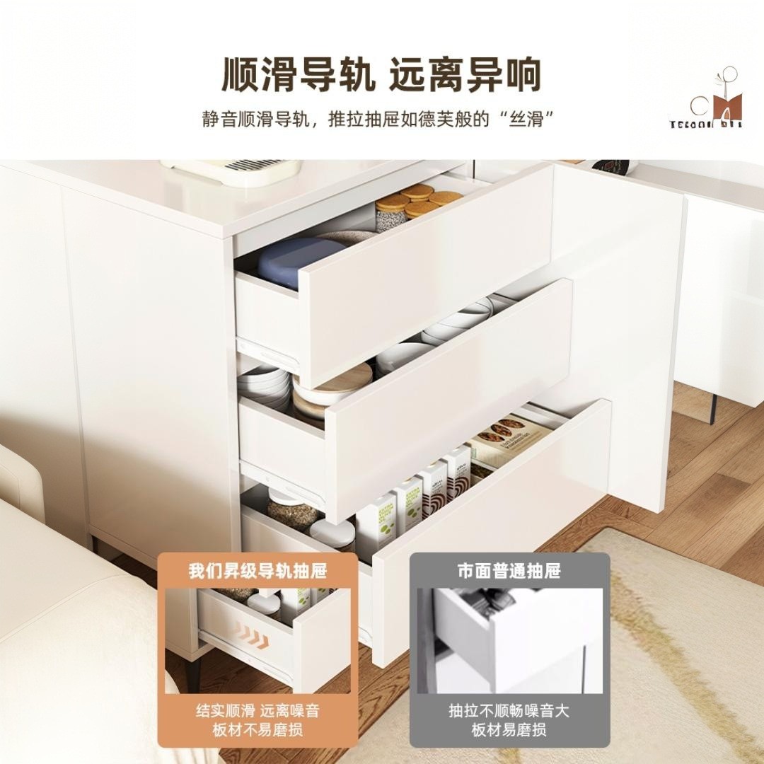 Armario de comedor armario de almacenamiento armario de sala de estar contra la pared armario moderno simple dormitorio armario de almacenamiento blanco