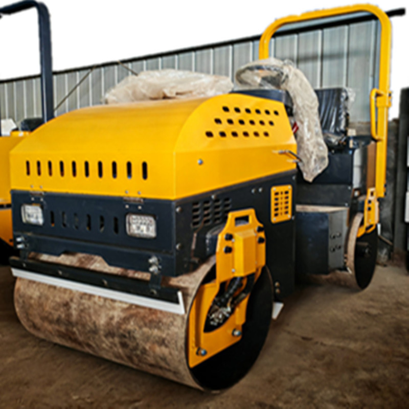 腾宇供应座驾式双钢轮压路机 振动压路机 震动压路机沟槽压实