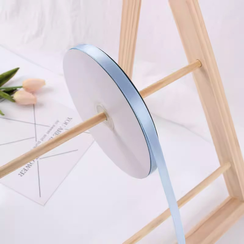 1cm cinta de poliéster al por mayor cinta de color sólido cinta de tela flor material de embalaje regalo arco cinta